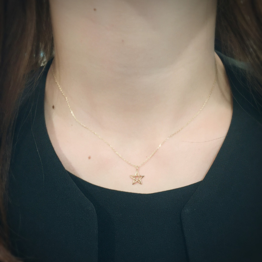 Tua Hua 14K Star Necklace TT0033