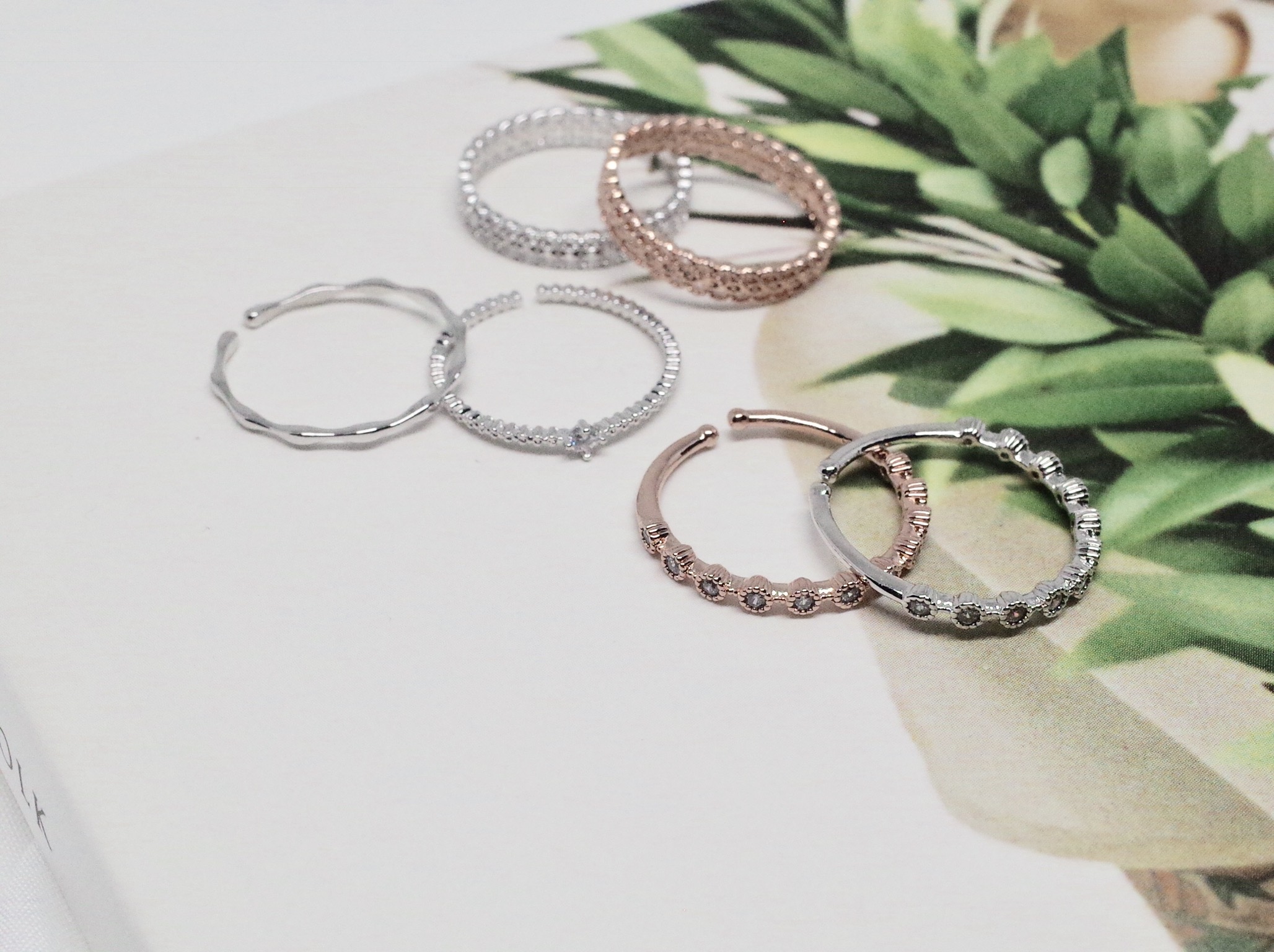 <b><p>silver Layed open 4 scies ring A gut look</p></b><b><p>銀 重ね着 デイリー オープン 4種 リング ゲストルック ラブな シルバー 洗練された</p></b><br /><br /><p align='center'>