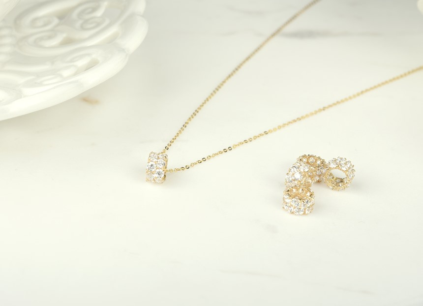 Sweet Ring 14k Necklace Charming Codding Bling Bli