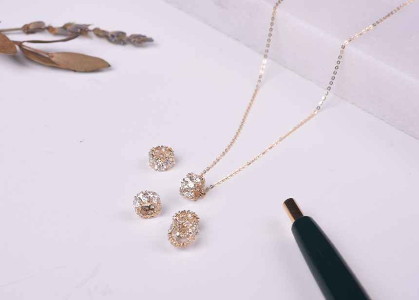 Sweet Ring 14k Necklace Charming Codding Bling Bli