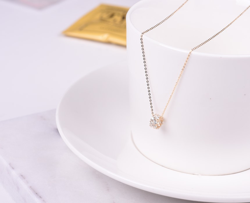 Sweet Ring 14k Necklace Charming Codding Bling Bli