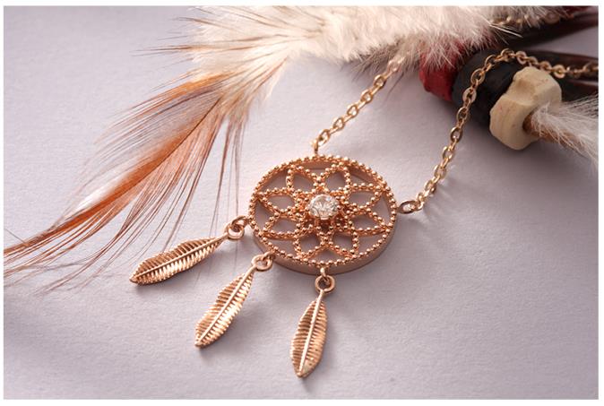 14k Dreamcatcher Necklace