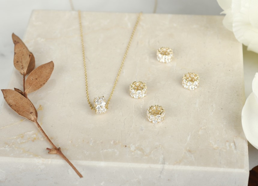 Sweet Ring 14k Necklace Charming Codding Bling Bli