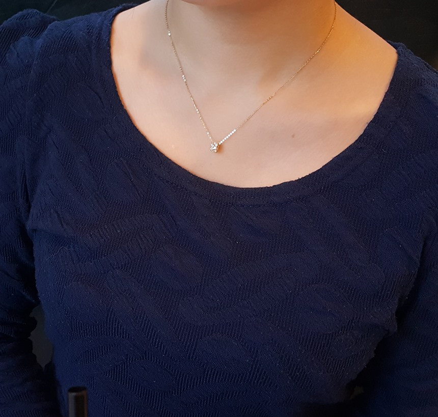 Sweet Ring 14k Necklace Charming Codding Bling Bli