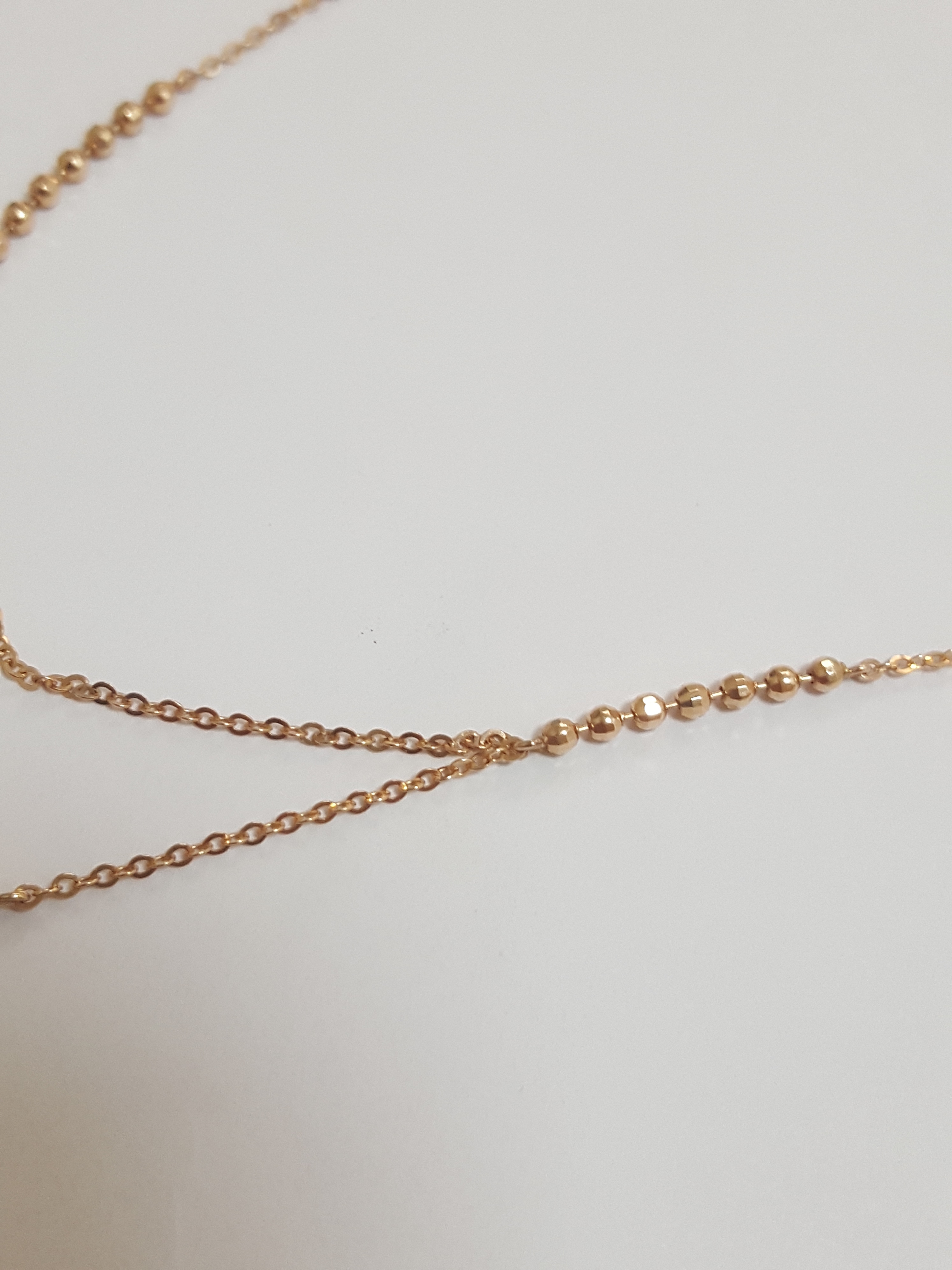 Piety Double Pink Gold Bar Necklace PN001 Feminine