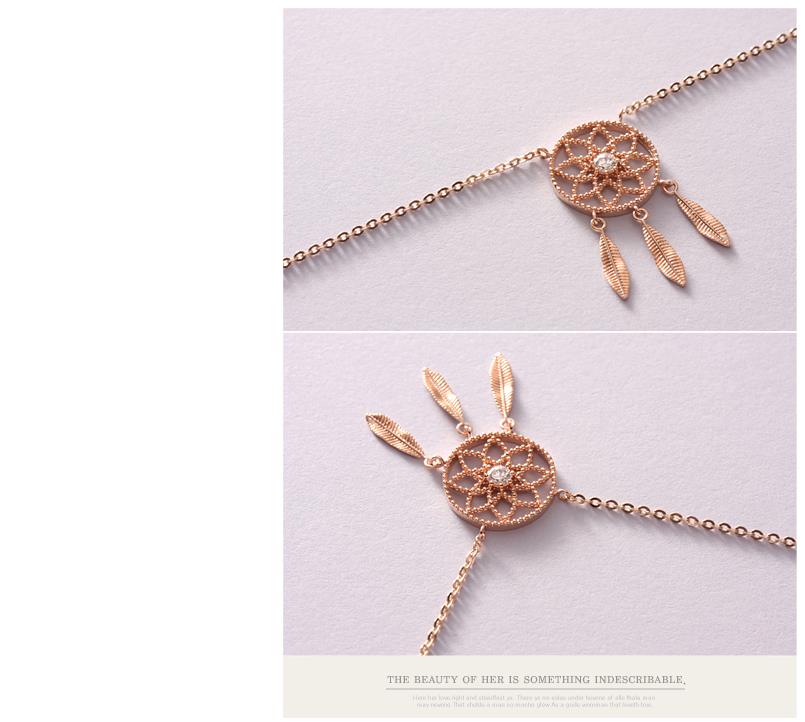 14k Dreamcatcher Necklace