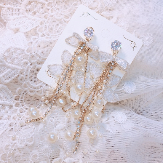 <b><p>Lily Pearl Drop Erings Good pot cycle Bl-bl</p></b><b><p>リリー 真珠 ドロップイヤリング ポイントサイクル良い ケバケバした ユニークアクセサ</p></b><br /><br /><p align='center'>