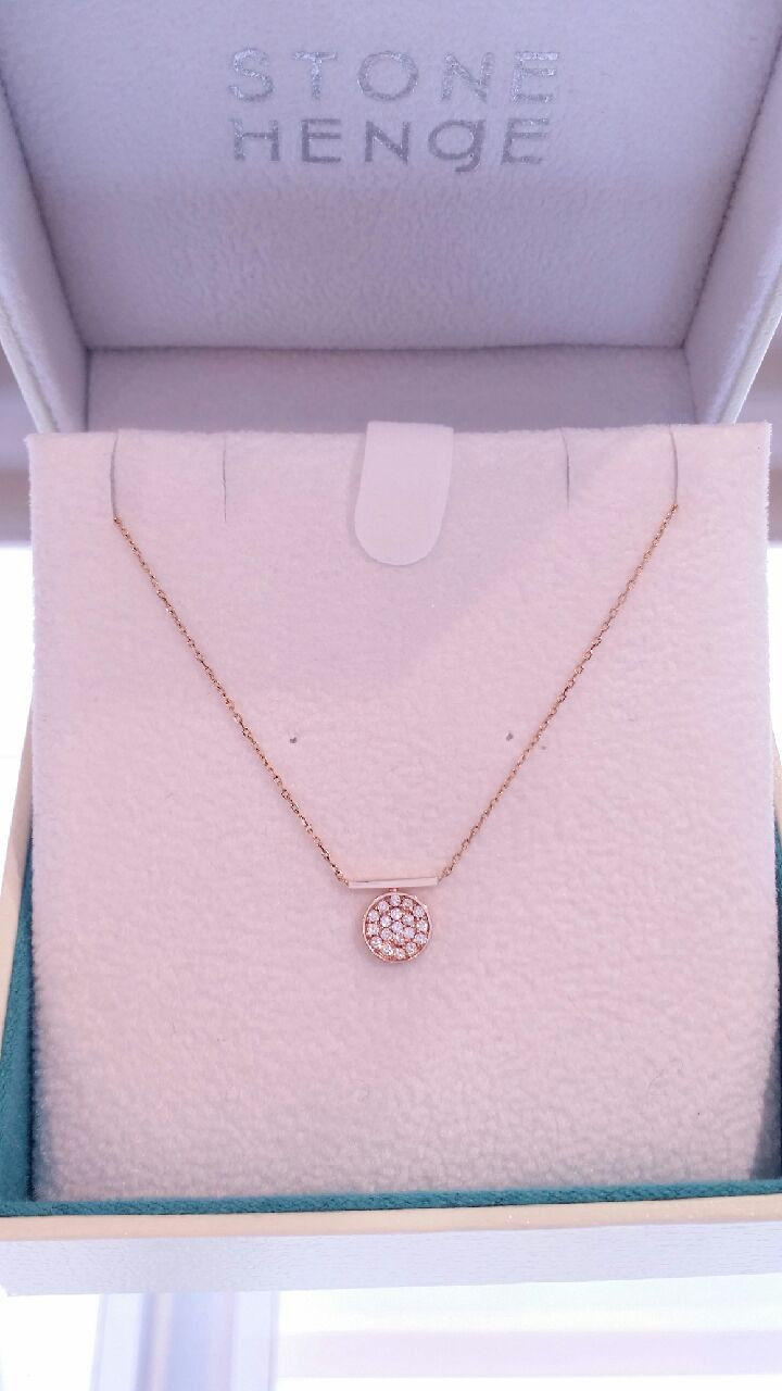 Stonehenge 14k Lovely Coin Necklace t0840