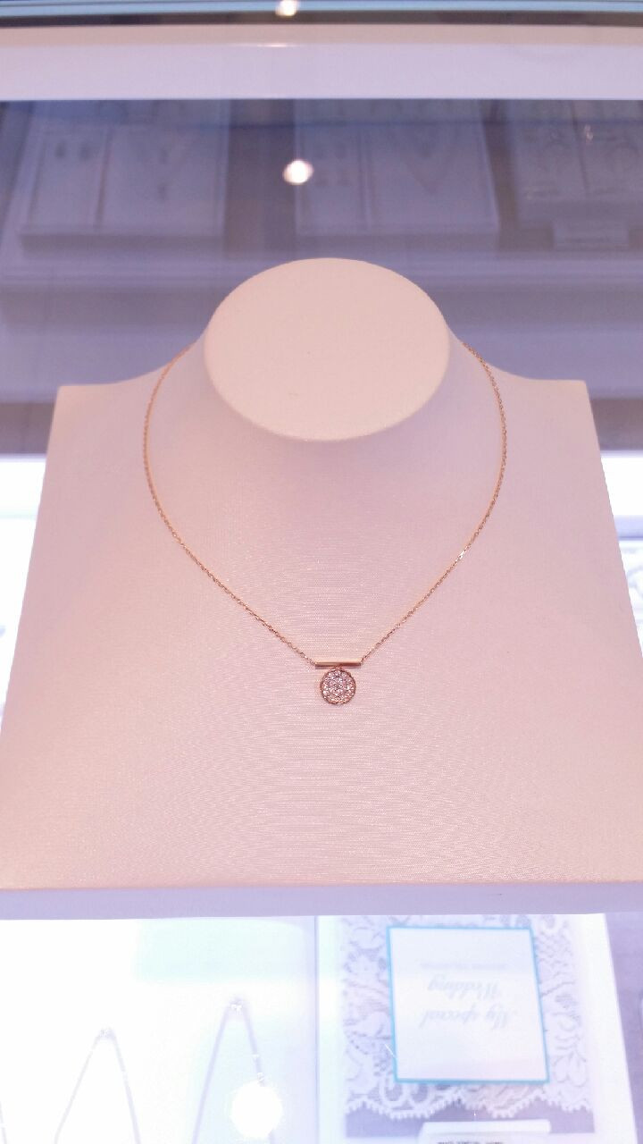 Stonehenge 14k Lovely Coin Necklace t0840