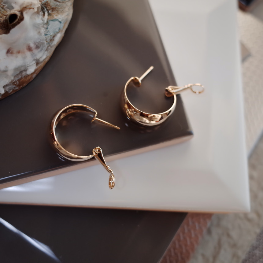 <b><p>NO.81 Sweet Volume basic ring ears Stylish</p></b><b><p>NO.81 スイート ボリューム基本リングイヤリング スタイリッシュな シックな</p></b><br /><br /><p align='center'>