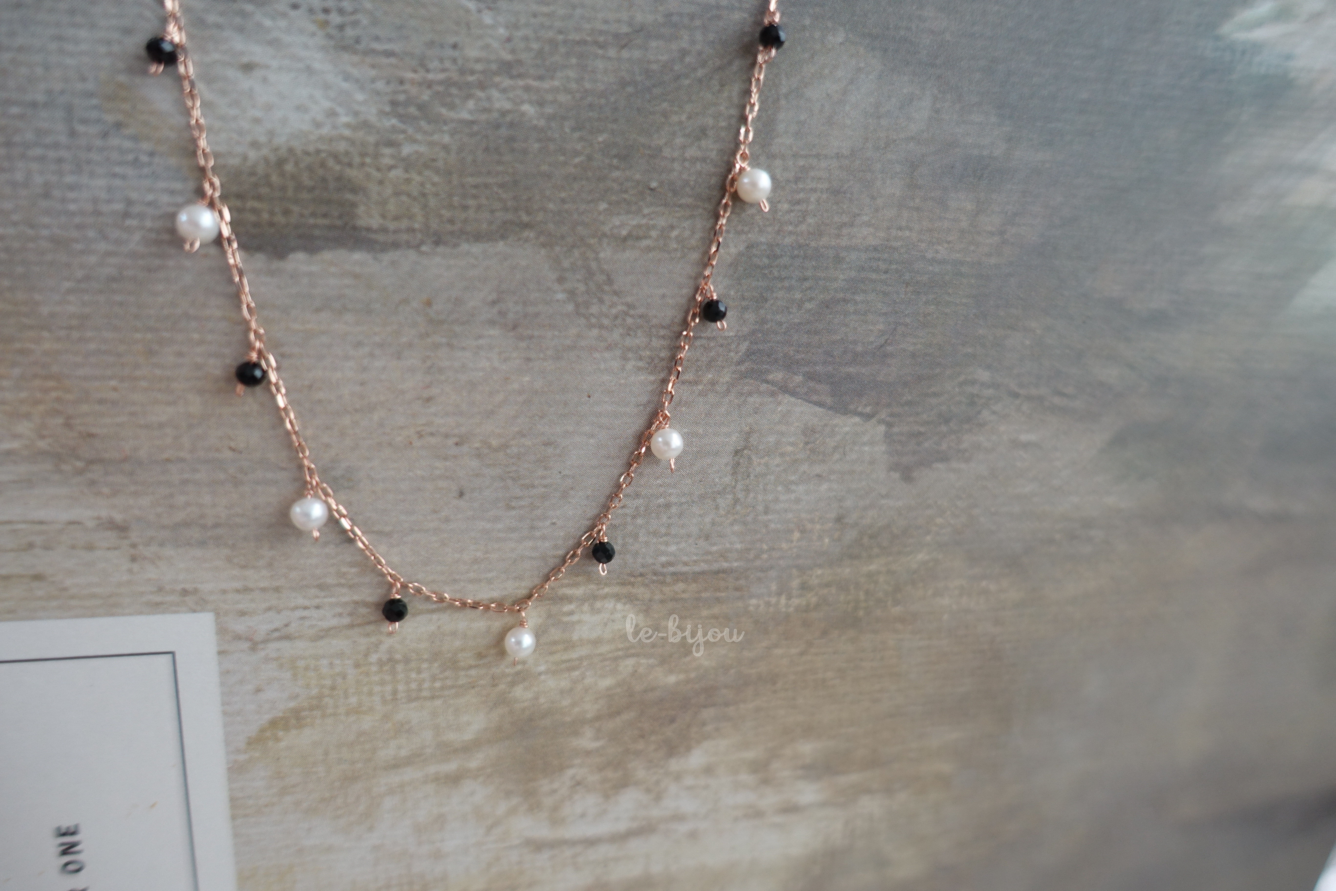 Black Spinel, Pearl Necklace White Day baby gifts 