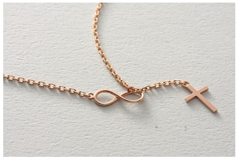 14k Endless Face Necklace