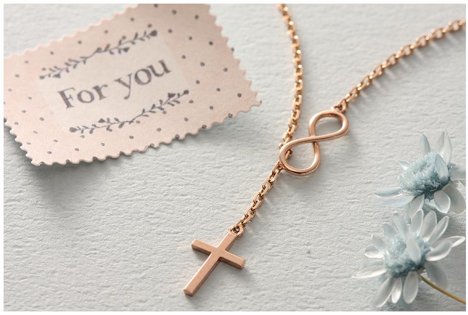 14k Endless Face Necklace