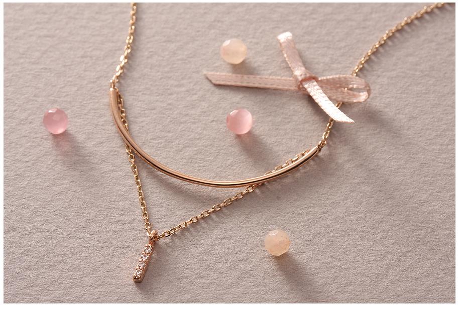 14k gravida drop necklace