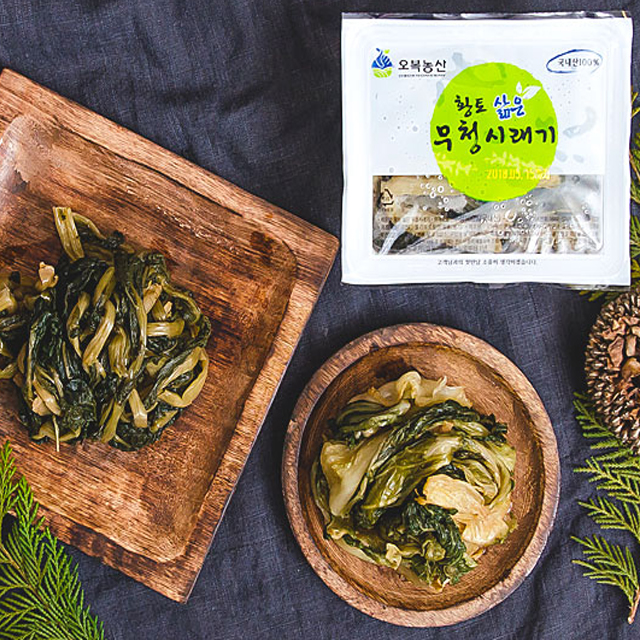 데친 무청시래기&배추우거지 300g 8팩 오복농산 - 상품 이미지