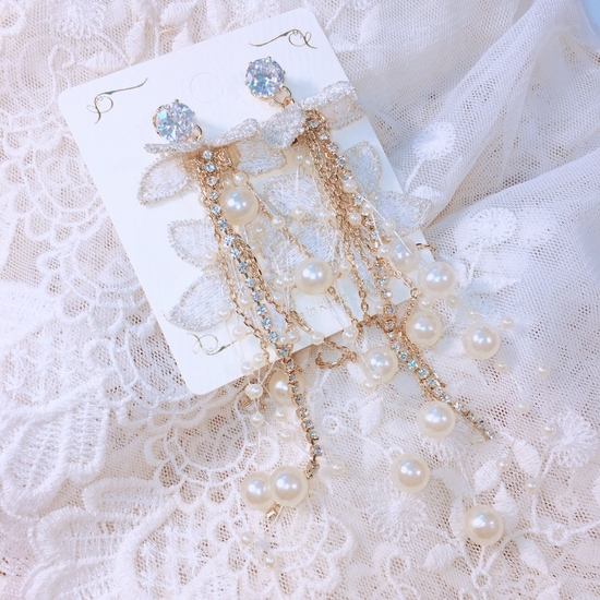 <b><p>Lily Pearl Drop Erings Good pot cycle Bl-bl</p></b><b><p>リリー 真珠 ドロップイヤリング ポイントサイクル良い ケバケバした ユニークアクセサ</p></b><br /><br /><p align='center'>