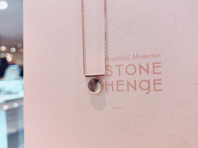 Stonehenge 14k Lovely Coin Necklace t0840