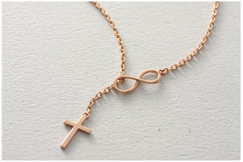 14k Endless Face Necklace