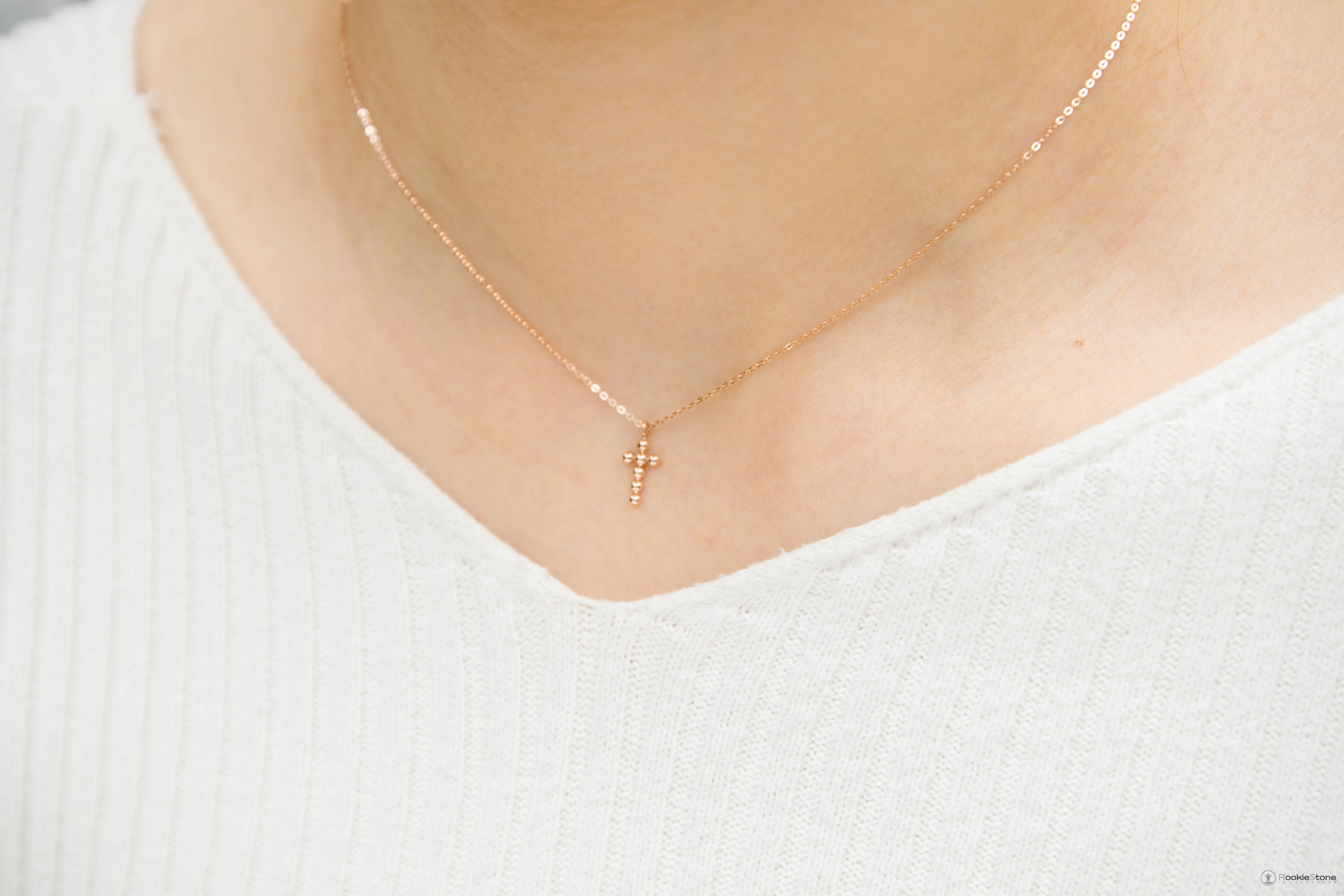 14k Chrono Cross Necklace 14k 14K Women 14K Gold A