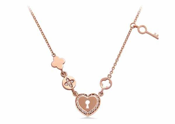 14k Rina Heart Necklace