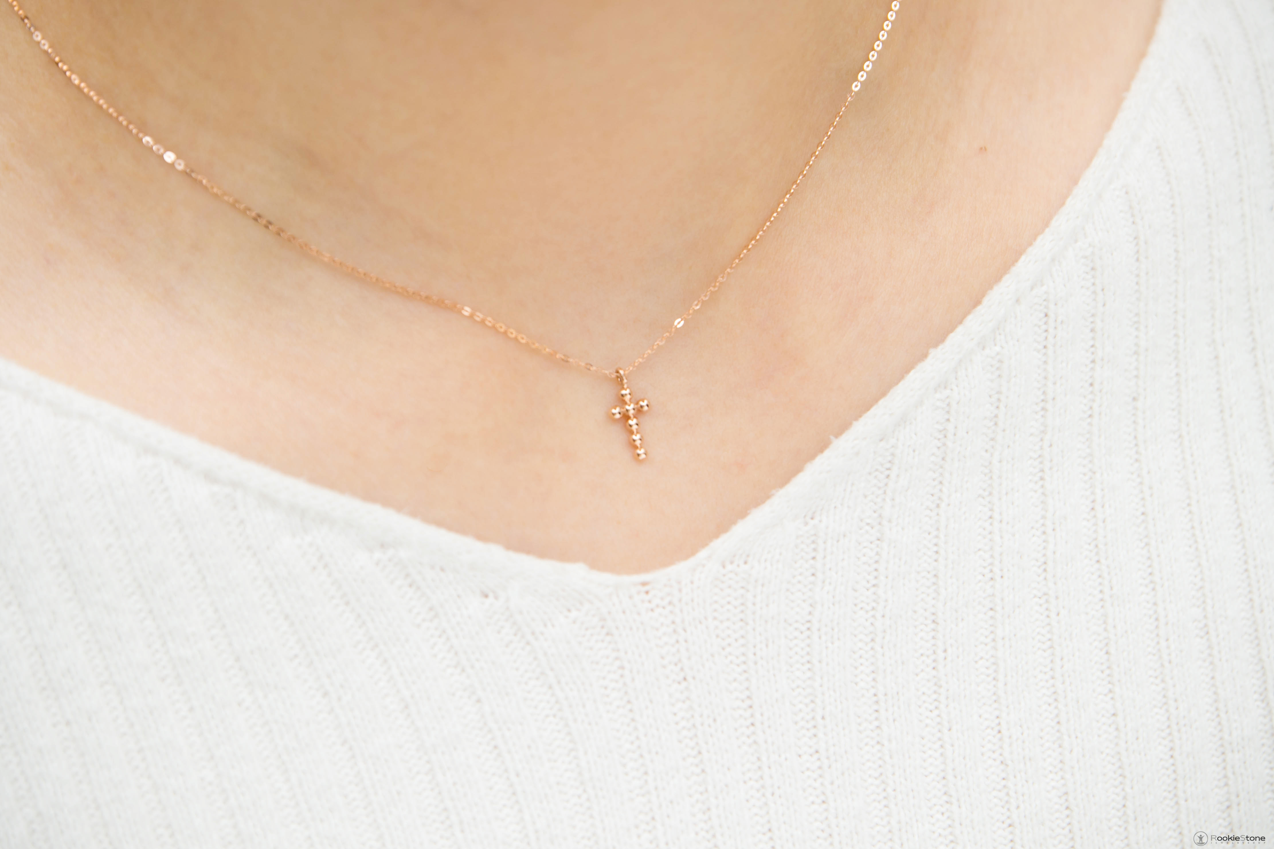 14k Chrono Cross Necklace 14k 14K Women 14K Gold A