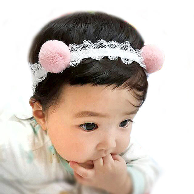 보송곰돌이 아기헤어밴드 신생아헤어밴드
