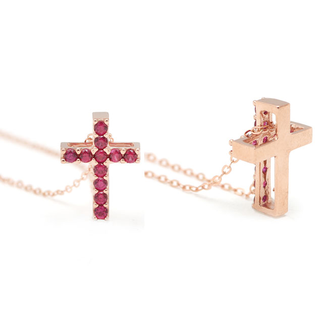 Isabelle Mignon 14K Double-sided cross pendant PK2