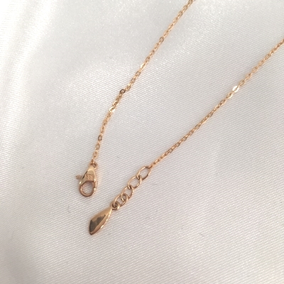 Louisiana Ribbon Cubic Necklace 14k 18k Unique Sen