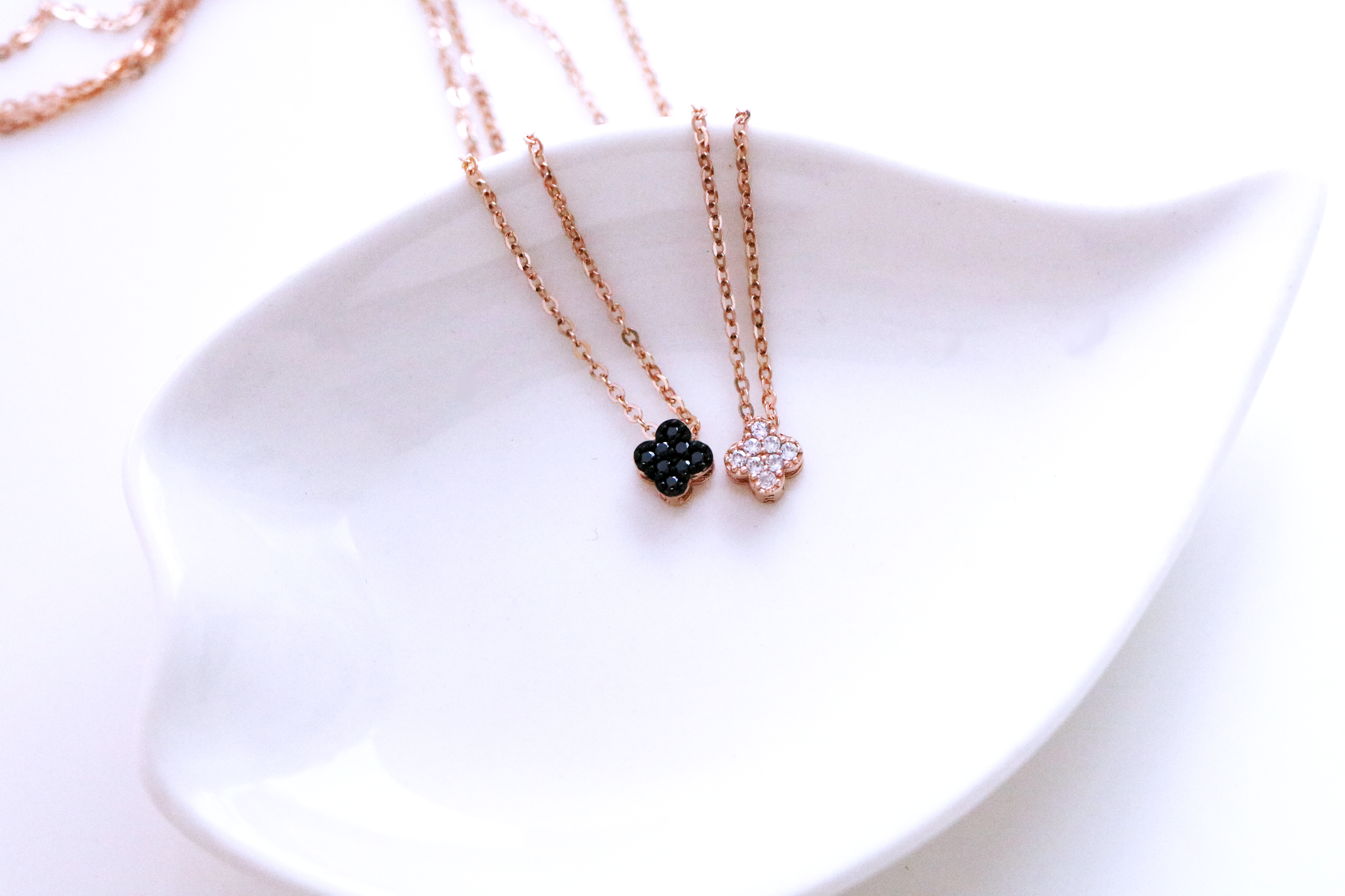 Four Leaf Clover Necklace 14k Jewelry 14k Week Ten