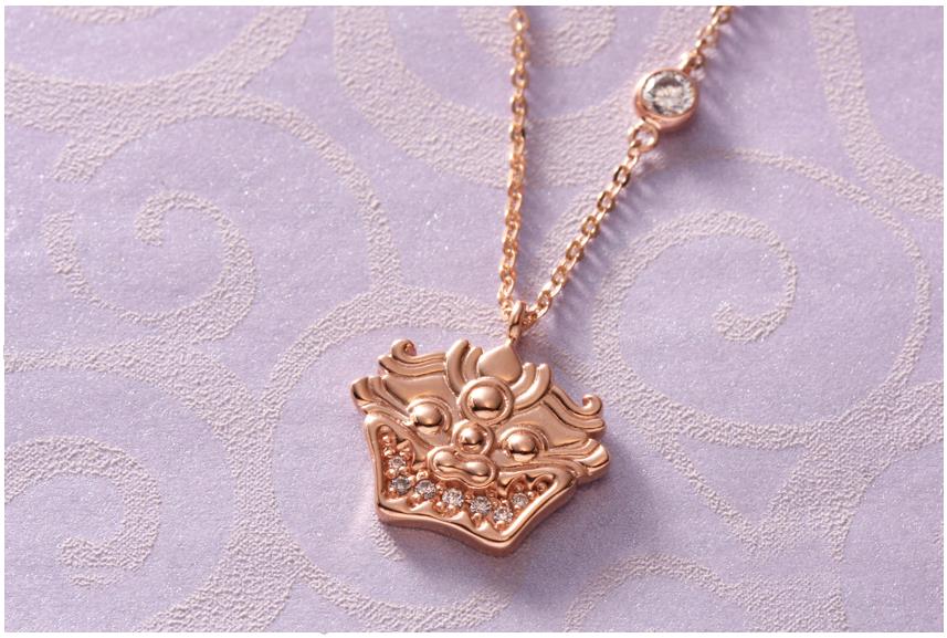 14k Guardian Mascot Necklace