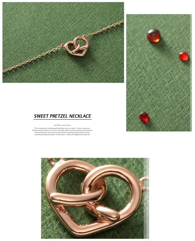 14k Sweet Pretzel Necklace