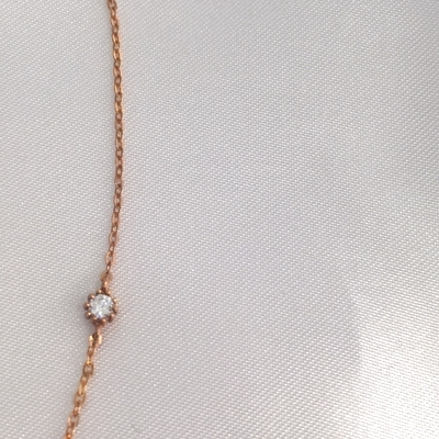 Louisiana Ribbon Cubic Necklace 14k 18k Unique Sen