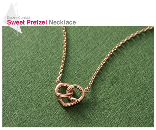 14k Sweet Pretzel Necklace
