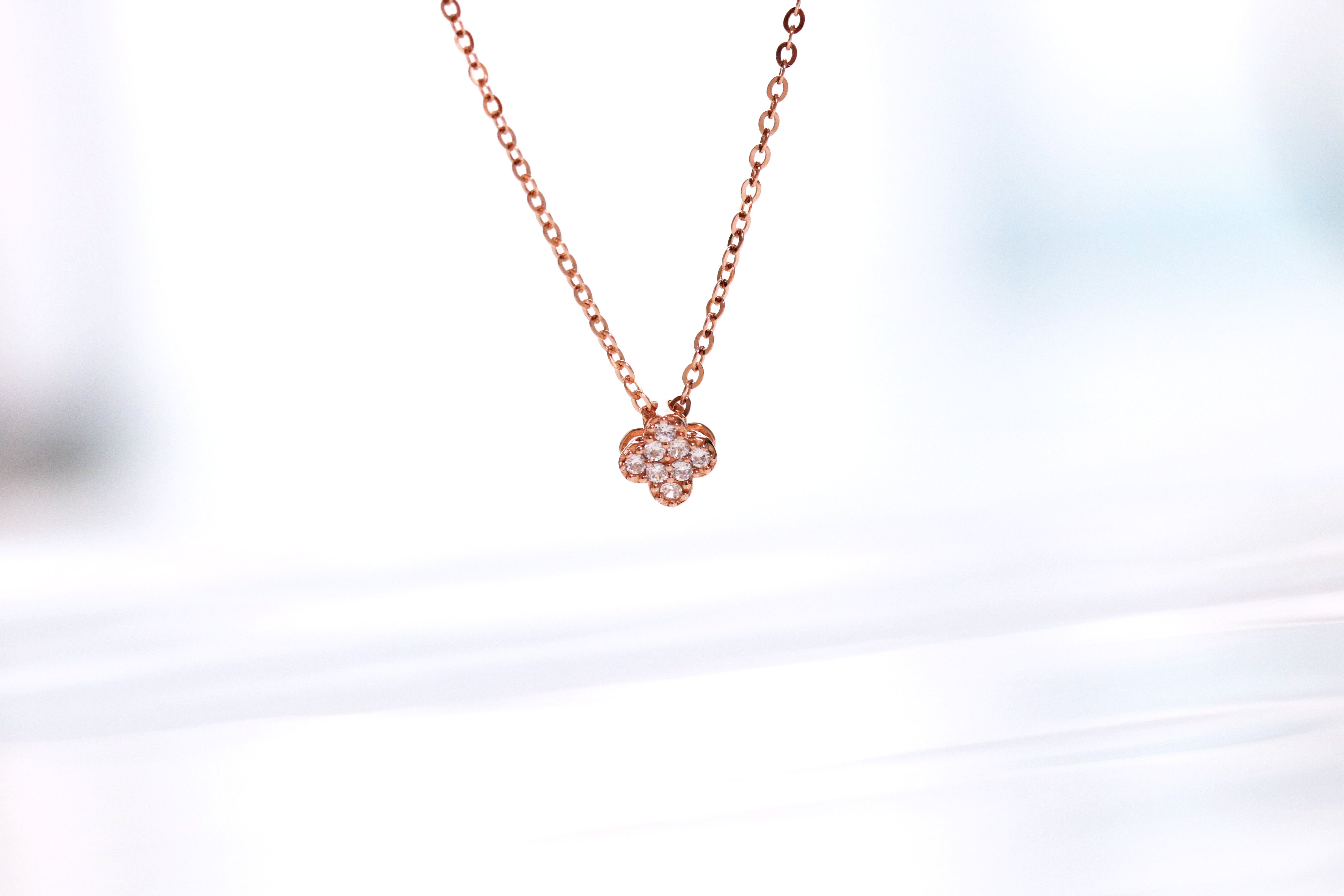 Four Leaf Clover Necklace 14k Jewelry 14k Week Ten