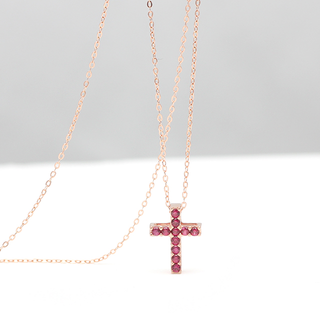 Isabelle Mignon 14K Double-sided cross pendant PK2