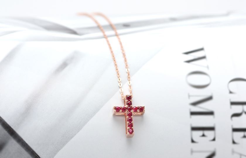 Isabelle Mignon 14K Double-sided cross pendant PK2