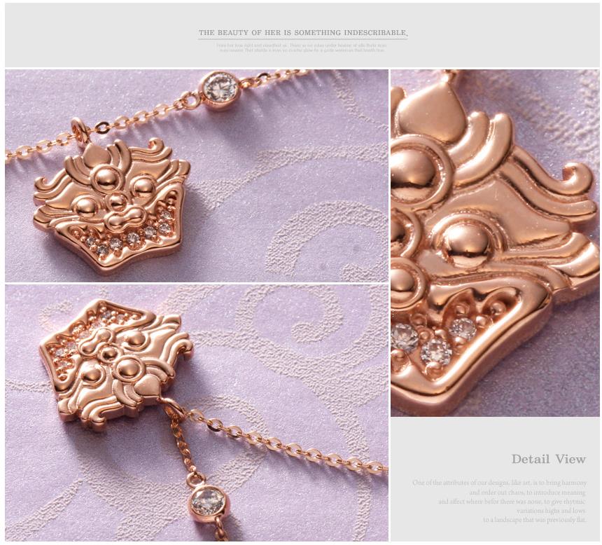 14k Guardian Mascot Necklace