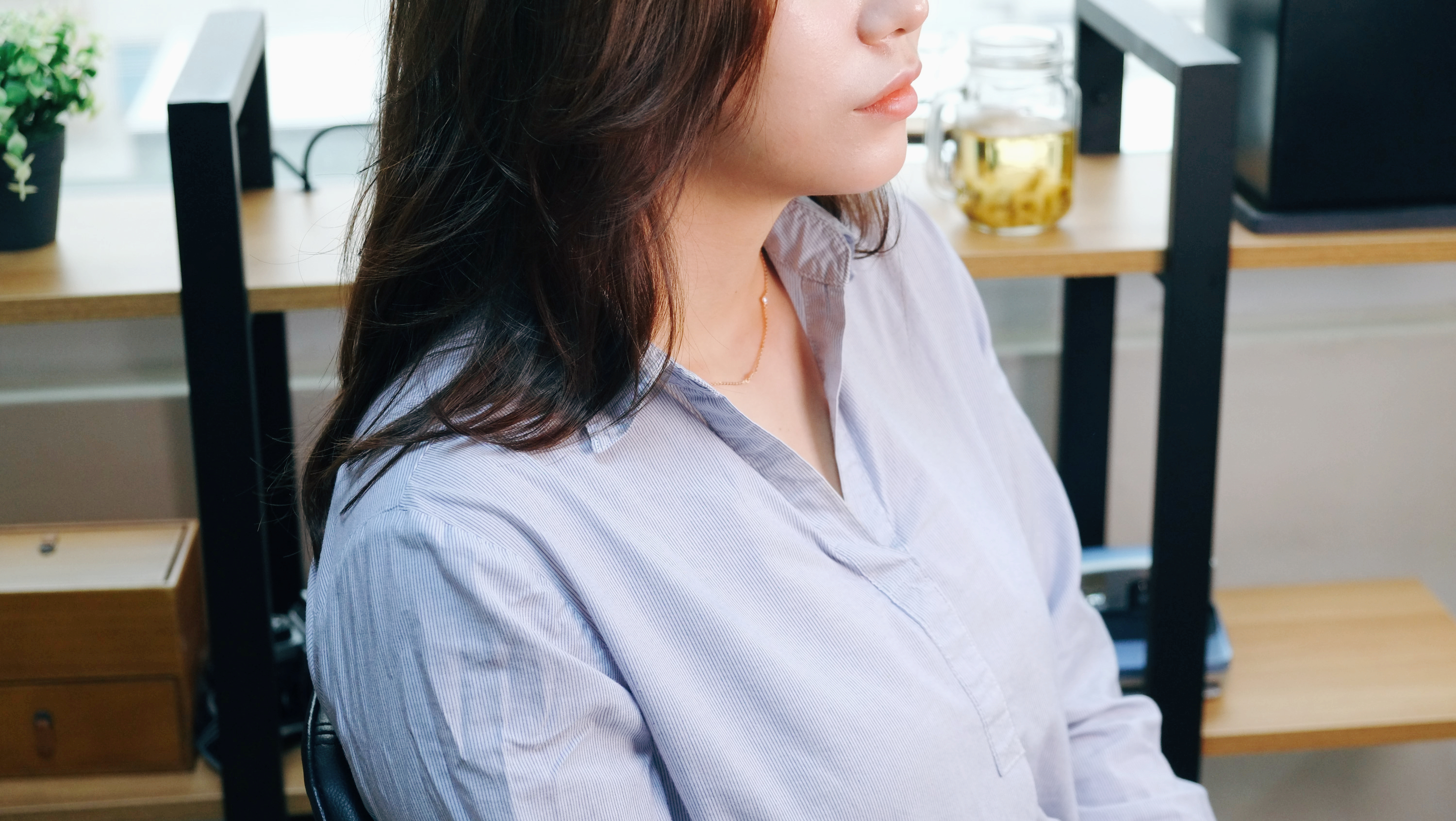 Flower Cubic Necklace Pink Gold Petit Design 14k C