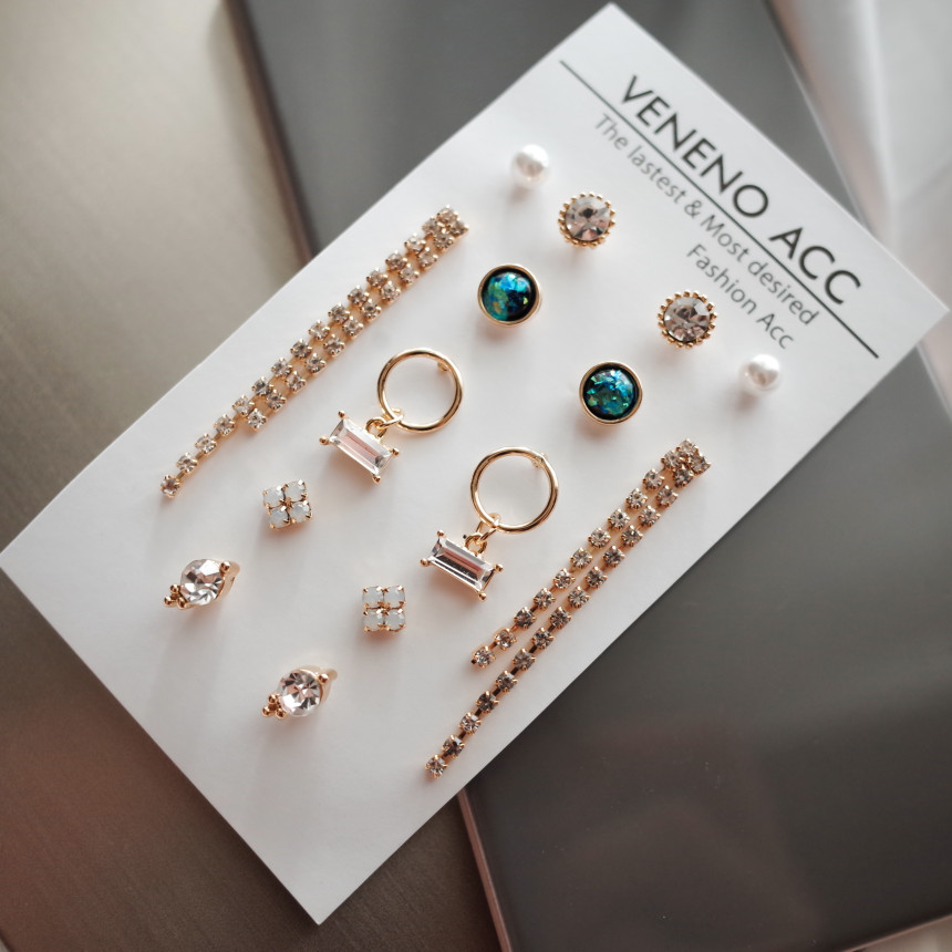 <b><p>NO.84 Throbbing Stall SET Earrs ylish Chic</p></b><b><p>NO.84 ドキドキときめき 失速SETイヤリング スタイリッシュな シックな ユニーデザイン</p></b><br /><br /><p align='center'>