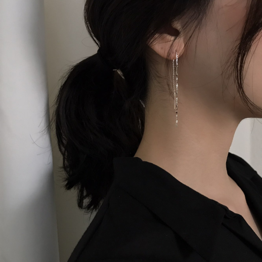 <b><p>all silver Sick Long chain Drop Earris Great</p></b><b><p>すべて 銀 ヨヌ ロング チェーン ドロップイヤリ ラグジュアリーなスタイリ モダンフレンチデザイン</p></b><br /><br /><p align='center'>