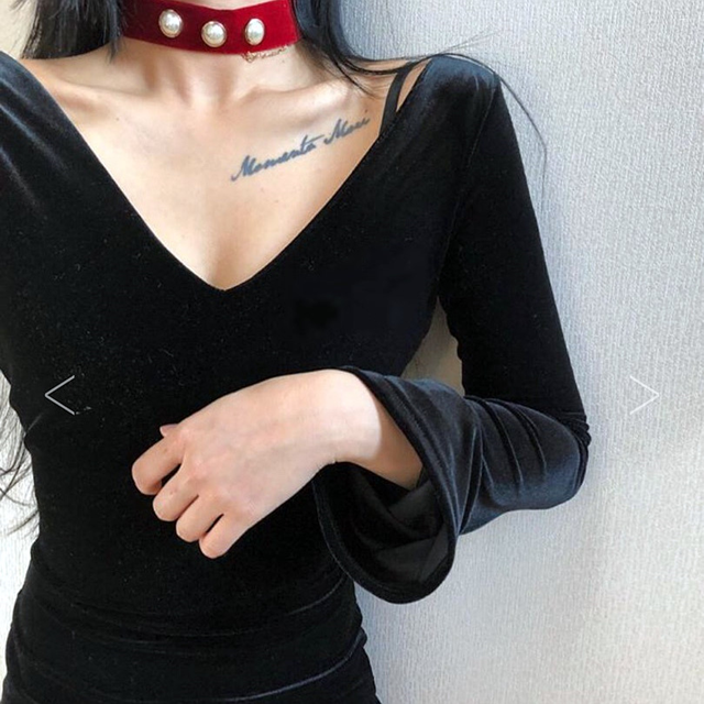 Bella One Piece Velvet Twenties Women Tight Pitt S