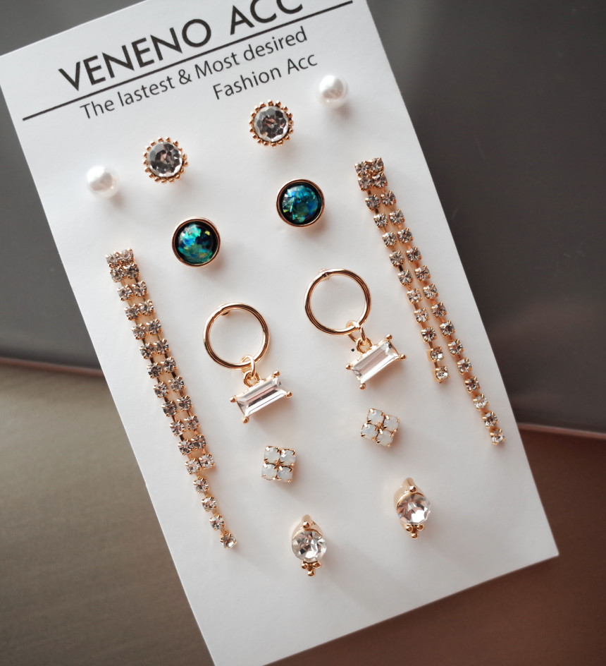 <b><p>NO.84 Throbbing Stall SET Earrs ylish Chic</p></b><b><p>NO.84 ドキドキときめき 失速SETイヤリング スタイリッシュな シックな ユニーデザイン</p></b><br /><br /><p align='center'>