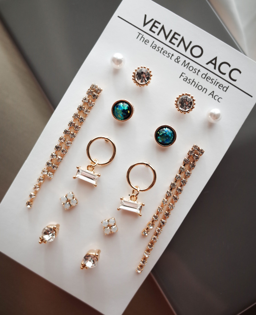 <b><p>NO.84 Throbbing Stall SET Earrs ylish Chic</p></b><b><p>NO.84 ドキドキときめき 失速SETイヤリング スタイリッシュな シックな ユニーデザイン</p></b><br /><br /><p align='center'>