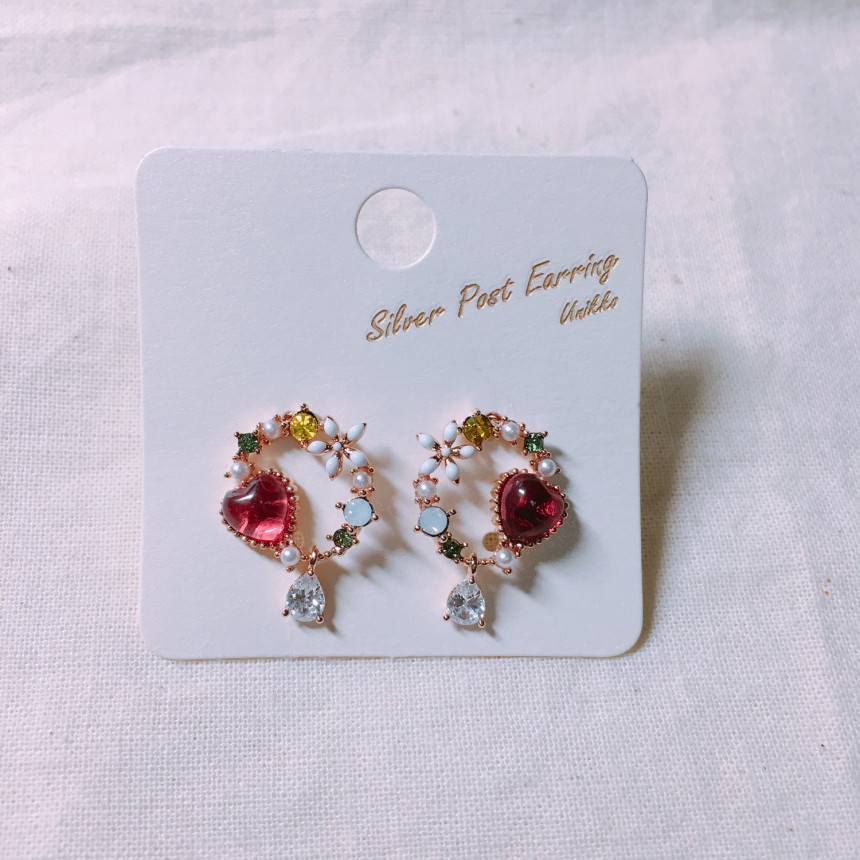 <b><p>Luce Heart Lse Pl Round Erings 2color LKJ1081</p></b><b><p>ルーチェ ハートジャンミソクラウンドピアス 2色 LKJ1081 魅力的な 女性が好きなギフト</p></b><br /><br /><p align='center'>