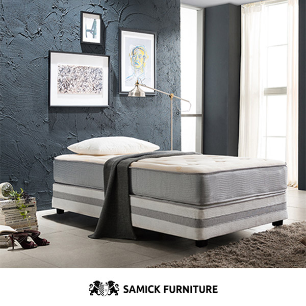 [삼익가구]리체 투매트리스 침대(라텍스 양모 독립스프링 7존 매트리스-슈퍼싱글)