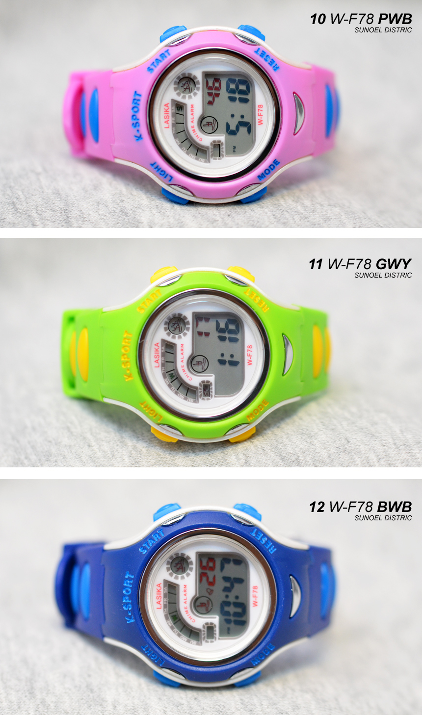 <b><p>2018 restock ♥ 3 atmosphe Werproof Elementary</p></b><b><p>2018年 再入荷 ♥ 3気圧 防水 小学生 電子 腕時計 では、F78 24種類</p></b><br /><br /><p align='center'>