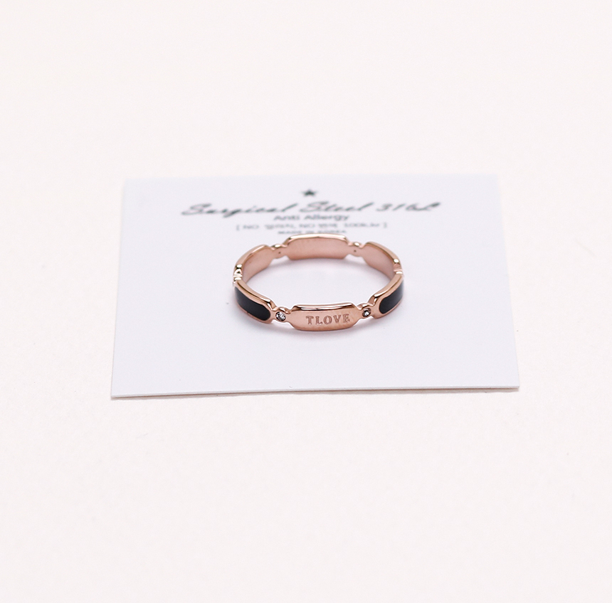 <b><p>Stylish Black Point TLOVE Surge eel titanium</p></b><b><p>シックなブラックポイント TLOVE 書かれているカールスチール リング チタン</p></b><br /><br /><p align='center'>