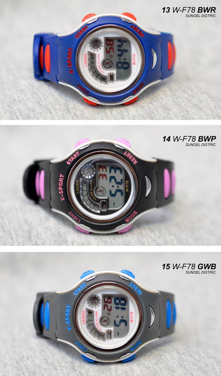 <b><p>2018 restock ♥ 3 atmosphe Werproof Elementary</p></b><b><p>2018年 再入荷 ♥ 3気圧 防水 小学生 電子 腕時計 では、F78 24種類</p></b><br /><br /><p align='center'>