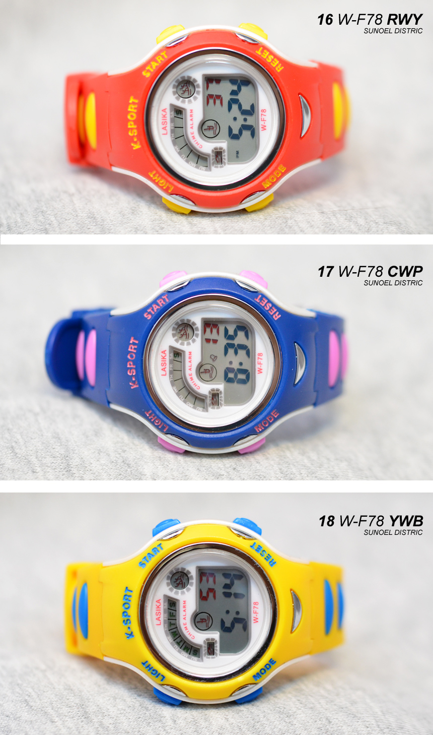 <b><p>2018 restock ♥ 3 atmosphe Werproof Elementary</p></b><b><p>2018年 再入荷 ♥ 3気圧 防水 小学生 電子 腕時計 では、F78 24種類</p></b><br /><br /><p align='center'>