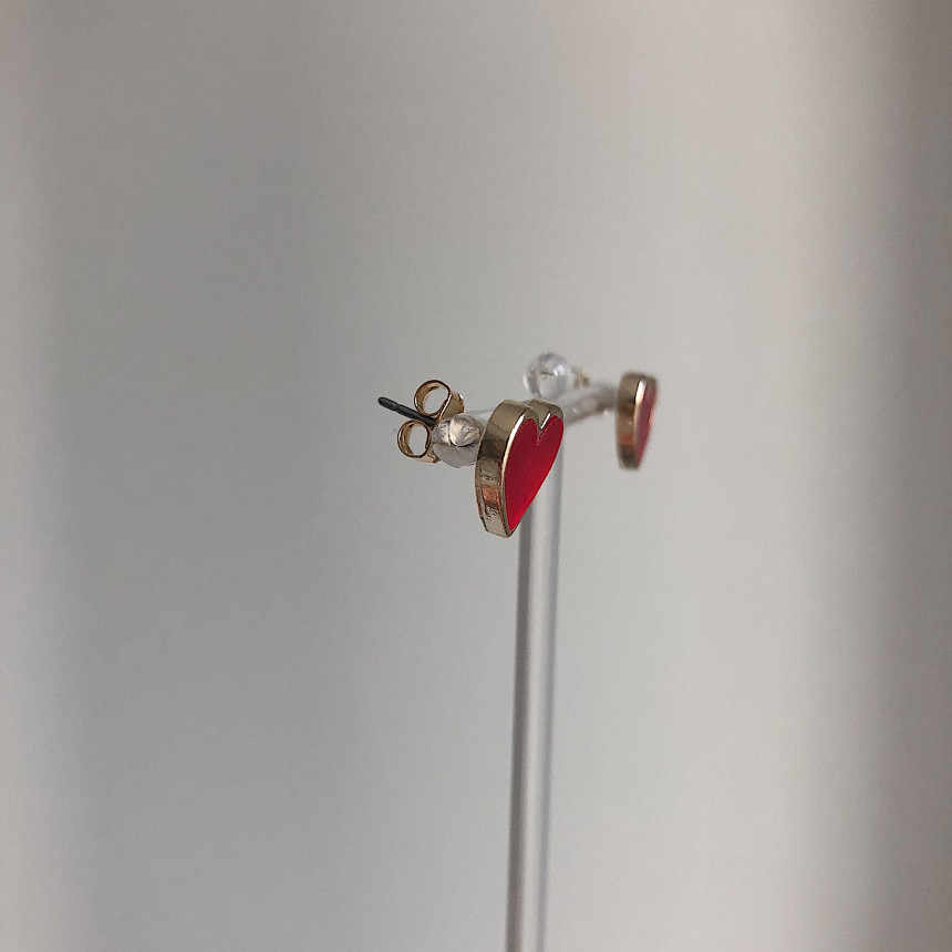 <b><p>Forever heart ring Bold sil Pl drop Unbalanced</p></b><b><p>フォーエバー ハート イヤリング ボールド シル パロップ アンバランス ハンドメイド</p></b><br /><br /><p align='center'>